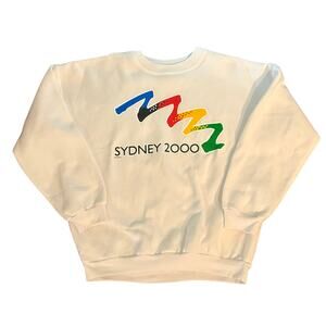 2000 Sydney Promotional White Sweatshirt ISC Olympic Games 1994 Men's Size Large